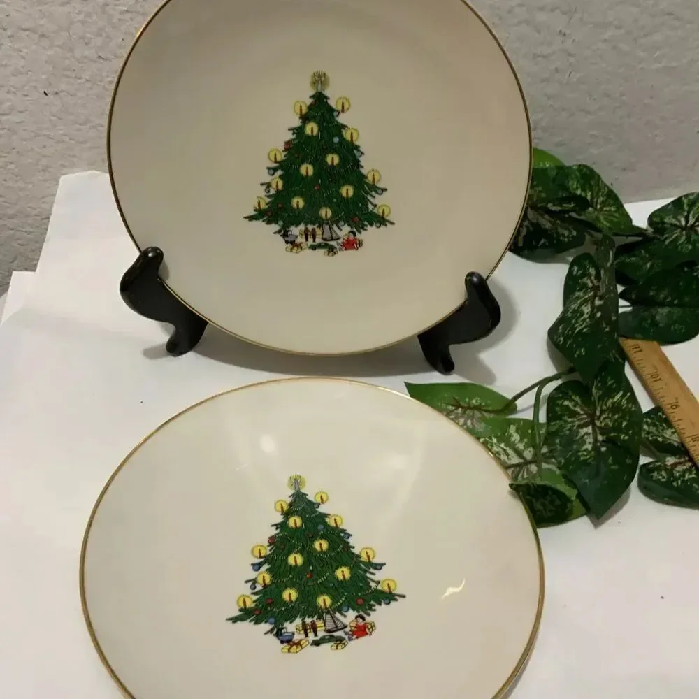 Set of 2 B.C. CLARK 8.5” plates  1972 &1977, 80th year limited edition A14